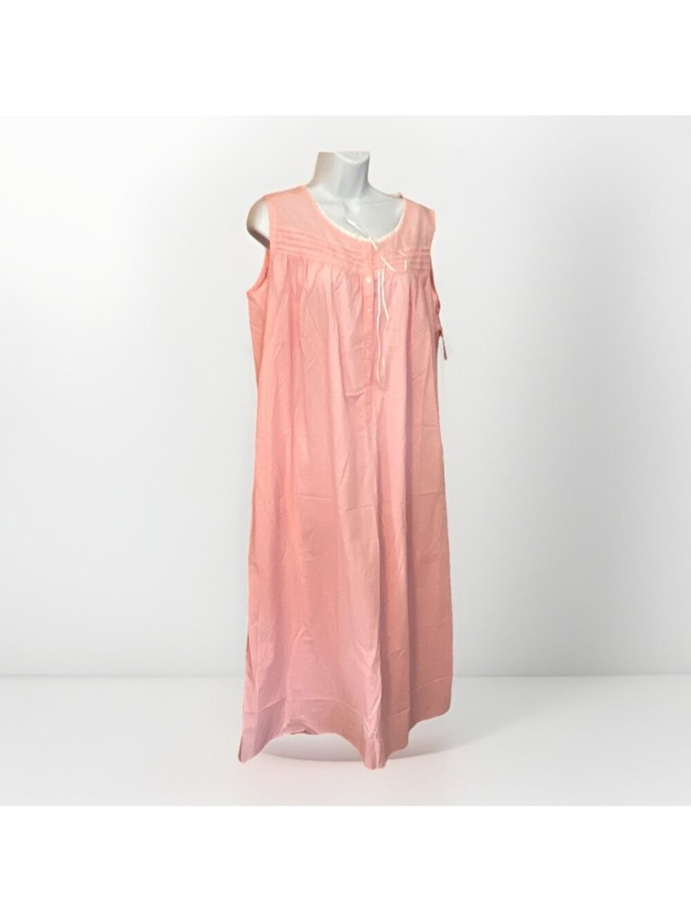 Vintage Laurel Rose Nightgown Pink Housedress Large NWT